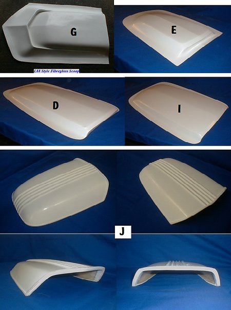 Universal Fibreglass, Bonnet Scoops. Etc.. bonnet scoops 1